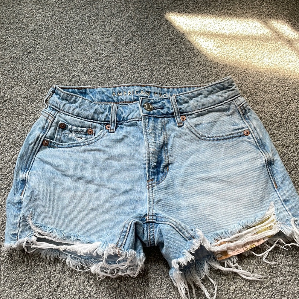 american eagle denim shorts